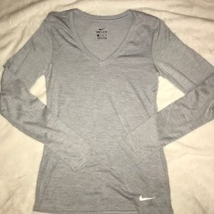 Light Gray Dri-Fit Long Sleeve